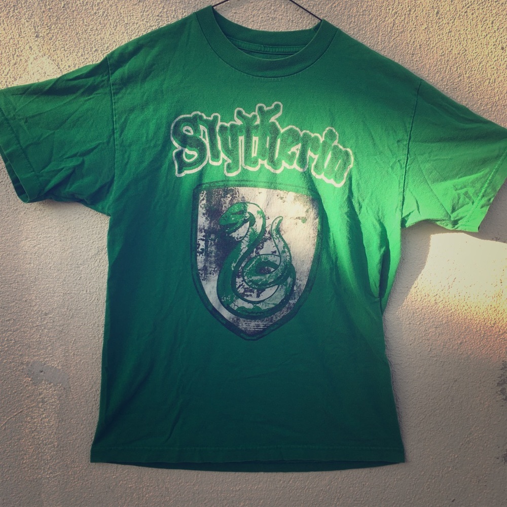 Used Harry Potter Slytherin House Green T-Shirt
